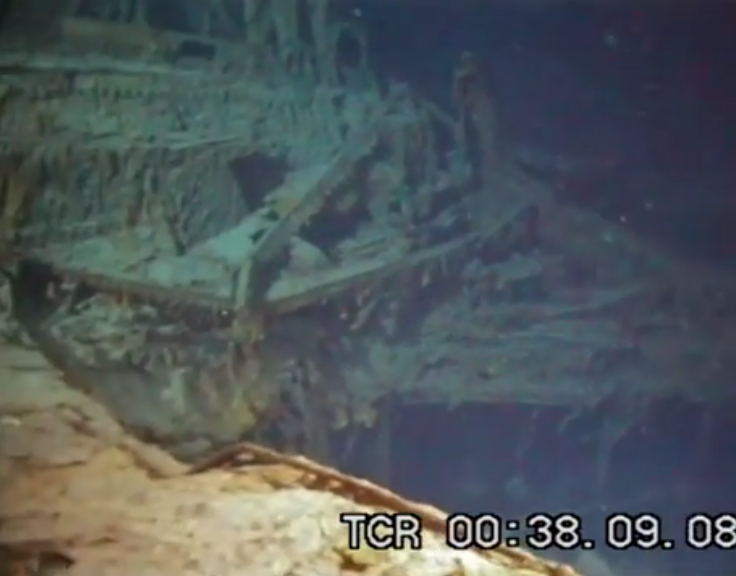 titanic ship underwater grand staircase